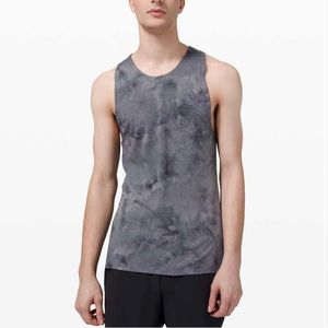 Lululemon Always Agile Tank Diamond Dye Asphalt Grey Black M